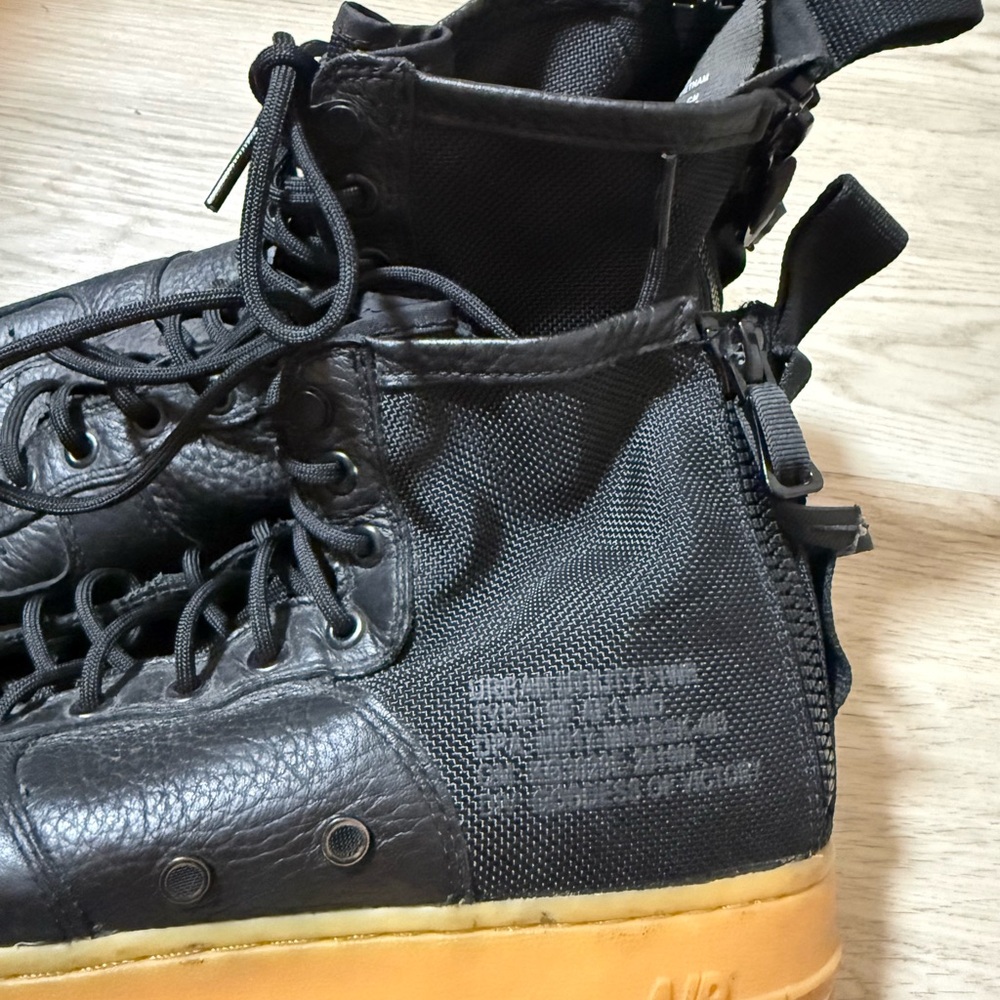 Nike SF Air Force 1 Mid Shoes Mens Sz 11.5 Black Gum Utility Sneakers 917753-003 - Picture 2 of 9